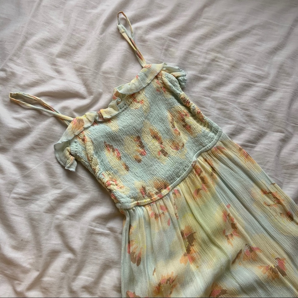 Urban Outfitters Sabrina Smocked Mini Dress